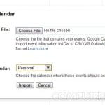 Importă în Google Calendar un fișier ical